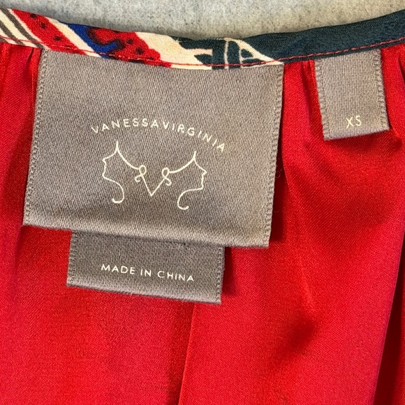 Anthropologie Vanessa Virginia Persian Rose Patchwork Dress Size XS #1970 - Picture 7 of 8